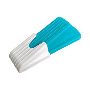 Imagem de Batente De Porta De Silicone Em Formato De Cunha De Segurança Anticoli
