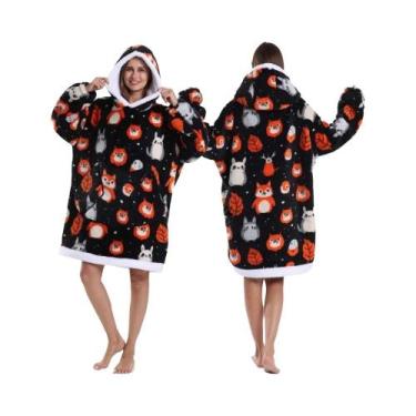 Imagem de Moletom Com Capuz Grande E Quente Para Adultos, Mulheres E Homens, Fan