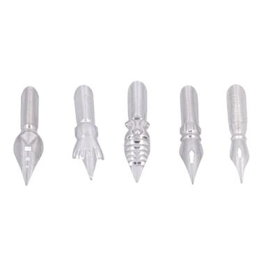 Imagem de Acouto Caligrafia Dip Nibs Comic Dip Substituição Nib Scrapbook Diário Letras Escrita Nib Oblíqua Nibs Conjunto Artes, Artesanato e Costura