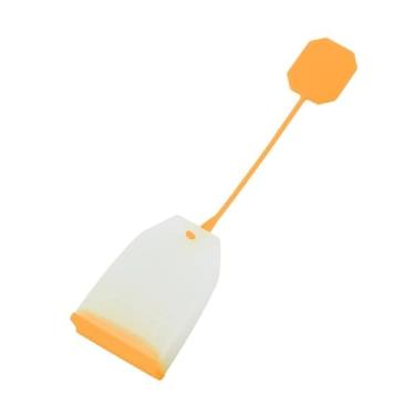 Imagem de Infusor de chá de silicone – Coador de chá de folhas soltas reutilizável de grau alimentício (6,5 x 4,2 cm) com etiqueta para pendurar, pode ser lavado na lava-louças para casa/escritório/amantes de