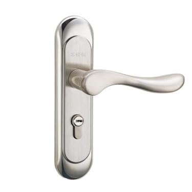 Imagem de Fechadura europeia de aço inoxidável para porta de quarto, fechadura interna, fechadura de porta de madeira