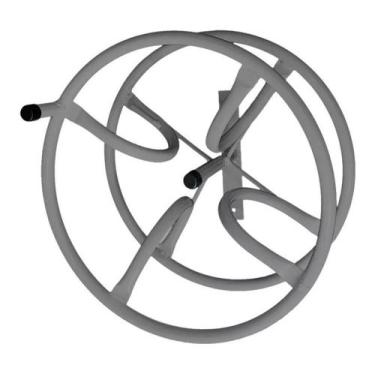 Imagem de Enrolador Suporte Giratorio Circular De Enrolar Mangueira Jardim Até 3