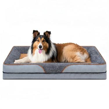 Imagem de Cama Caminha para Cachorros Pet Grande Luxo 100×60 C/cape Lavável e Veludo de Resistente Espuma De Ortopédica