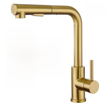 Imagem de Cuba Pia Inox 304 Gourmet Cozinha 60x45cm Com Torneira E Acessórios Cor Prateado (Torneira Dourado)