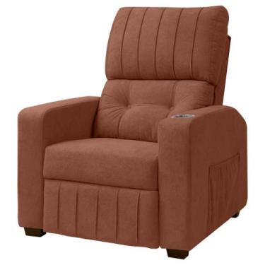 Imagem de Poltrona Do Papai Reclinável Real Sala Bouclê - SOFA STORE