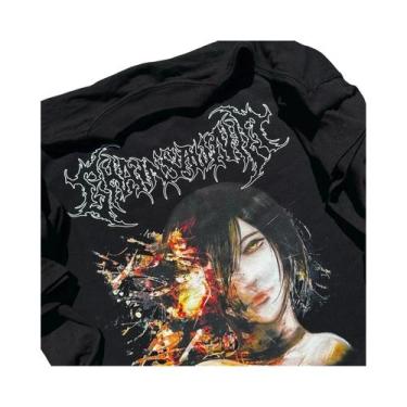 Imagem de Camiseta Gráfica Unissex Oversized Chainsawman Reze Anime Manga Curta 