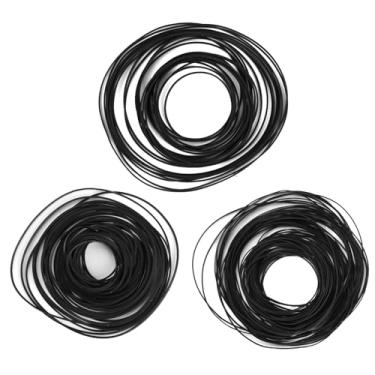 Imagem de TNJPSEK Kit de substituição de correias para leitor de cassete, correias de borracha planas mistas para reparo e manutenção de gravador, correias de transmissão de máquina de fita de áudio em vários