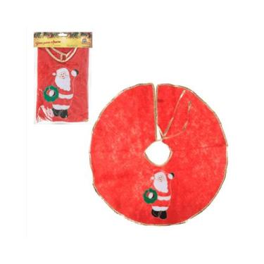 Imagem de Decoração Saia P/ Base Arvore De Natal Papai Noel 60Cm - FISIOSMART
