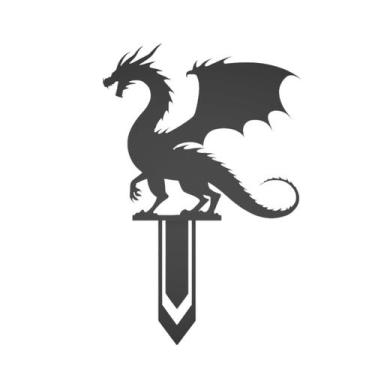 Imagem de Marcador Pagina Livro Caderno DRAGON DINO BOOKMARK Criativo Leitura Di