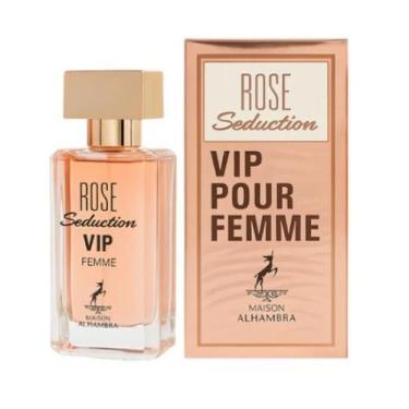 Imagem de Rose Seduction Vip Pour Femme Maison Alhambra 30 Ml Edp