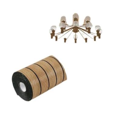 Imagem de Papel De Parede Adesivo 3D Extra Grosso Com Efeito Madeira Retrô Remov