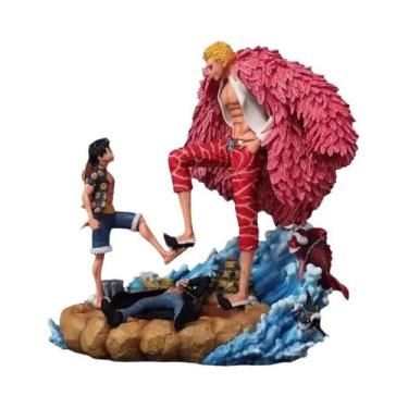 Imagem de Figura De Anime Luffy Vs Donquixote Doflamingo One Piece, Estátua De P