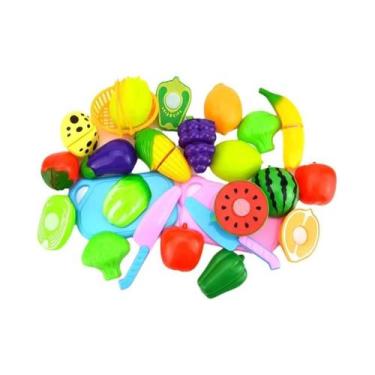 Imagem de Brinquedos De Corte De Frutas E Legumes Simulados Para Crianças, Inter