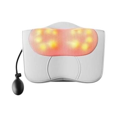 Imagem de Massageador Cervical Para Pescoço, Ombros E Costas Shiatsu Com Compres