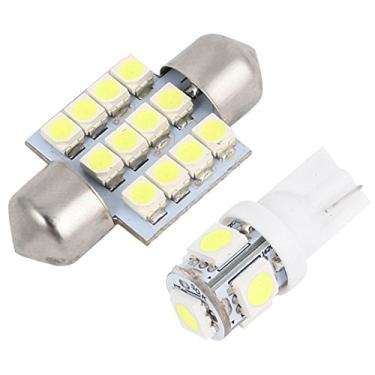 Imagem de uxcell Pacote de 12 lâmpadas LED internas brancas