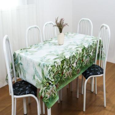 Imagem de Toalha de Mesa Térmica Impermeável Estampada Retangular 06 Lugares - T