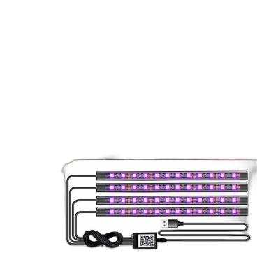 Imagem de Kit Fita Led Interna Atmosfera Rgb Shocklight 4X12 Leds 12V