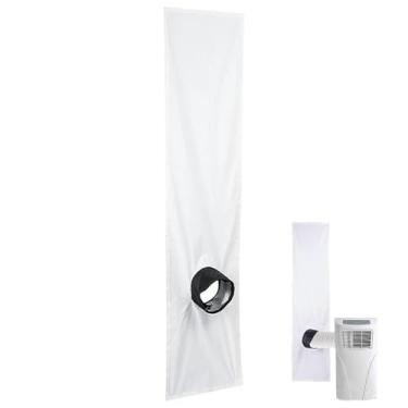 Imagem de LPJGBYFT Vedação de janela de ar condicionado - Kit de ventilação de janela AC à prova de vento para condicionadores de ar portáteis, fácil instalação e material de poliéster durável (2 metros)