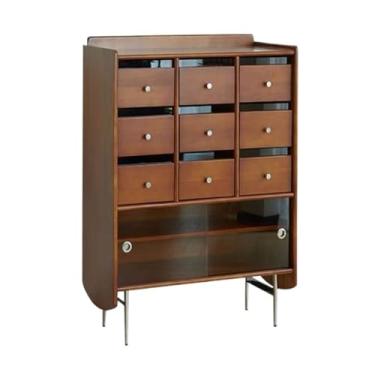 Imagem de KEG801302 Aparadores simples – organizadores de cozinha com gavetas, decorativos, armários de cafeteria, madeira para sala de jantar e móveis domésticos