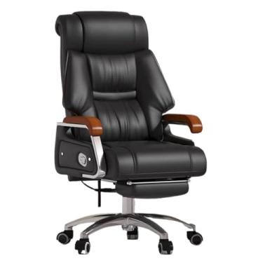Imagem de KEG801302 Cadeira de escritório de couro genuíno cadeira executiva confortável para computador para casa e negócios cadeira de jogos