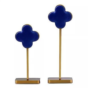 Imagem de x3anggyt5 Elegante suporte para exibição de brincos, 2 peças, suporte para pendurar na bancada, organizador de joias (azul)