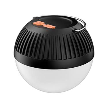 Imagem de Lanterna de Camping LED Recarregável com Gancho para Pendurar Luz Portátil Barraca 3 Modos Banco Energia Carregamento Solar USB Emergência Casa Escritório