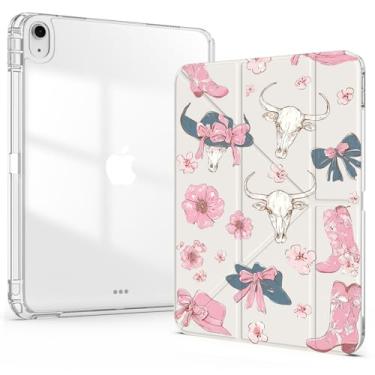 Imagem de Idocolors Capa para iPad (A16) 11ª geração 2025 11 polegadas/10ª geração 2022 11,9 polegadas 2022, capa traseira de acrílico transparente com suporte para lápis, capa removível de vários ângulos