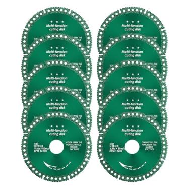 Imagem de Disco De Corte | Cortador De Serra Multifuncional De 100 Mm,Conjunto De 10 Discos Para Esmerilhadeira | Para Metal Vidro Cerâmica Azulejo Laje Chanfro Tubo De Pvc