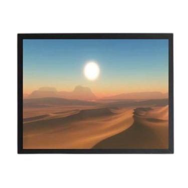 Imagem de Quadro Fotografia Sol Do Deserto 45X34Cm Com Vidro Preta
