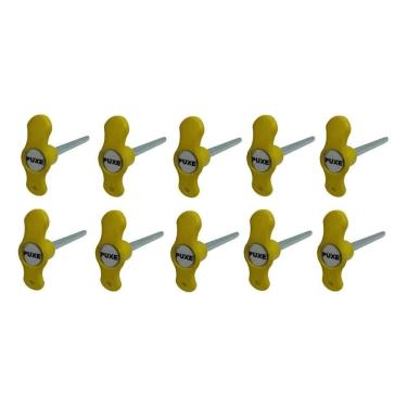 Imagem de 10 Pino De Carga Tijolinho 5/16 Academia Musculação Amarelo