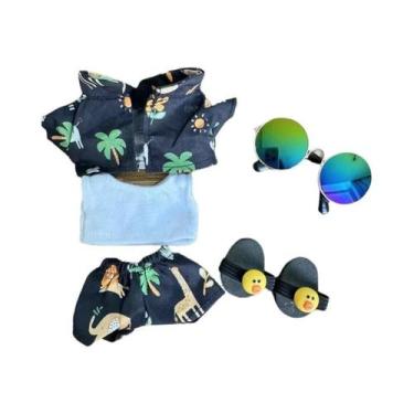Imagem de Macacão Estilo Resort De Praia De Verão Para Boneca Labubu De 15-17cm,