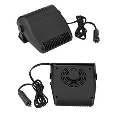 Imagem de Aquecedor e ventilador de carro portátil de 12 V, descongelamento e desembaçamento rápidos para para-brisas, ajustável em 180 graus com plugue de isqueiro, para todos os veículos de 12 V