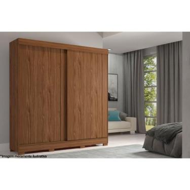 Imagem de Guarda Roupa Casal 2 Portas De Correr E 3 Gavetas C- Pés Ilhéus Avelã-off White