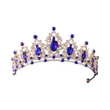 Imagem de Tiara De Cristal Prateada Para Noivas, Coroa De Cabelo Para Casamento,