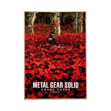 Imagem de Pôster Artístico Da Série Metal Gear Solid Em Papel Kraft Branco, Deco