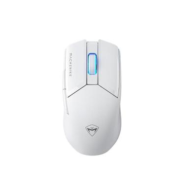 Imagem de Mouse Gamer Sem Fio Machenike M7 Pro, RGB, 8000 DPI, 6 Botões, Wireless, Branco - M710BBR-Unissex