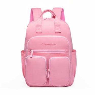 Imagem de Mochila Champion Feminina Rosa Com Múltiplos Bolsos Original-Unissex