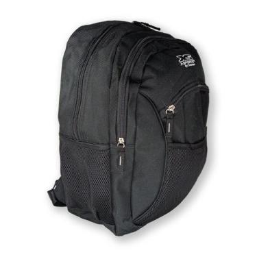 Imagem de Mochila bolsa escolar chenson preta grande e reforçada