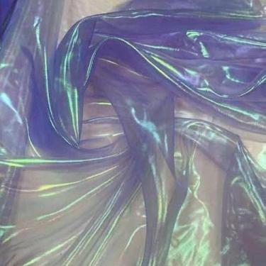 Imagem de Tecido Oganza Furta Holografica Lilás 3,00M X 1,50 + - TRAMA & ELEGANC
