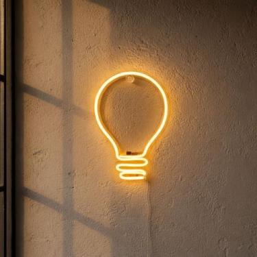 Imagem de Iluminação Decorativa de Parede LED Neon 15x23cm Ideal para Quartos e 