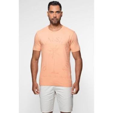 Imagem de Camiseta Guess Silk Palmeira Coral-Masculino