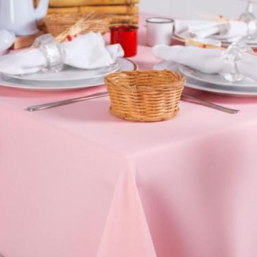 Imagem de Toalha de Mesa Quadrada em Oxford Rosa Bebê, 1,50 x 1,50