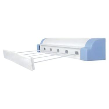 Imagem de Varal De Parede Automático Rotoflex Branco 81020 Secalux