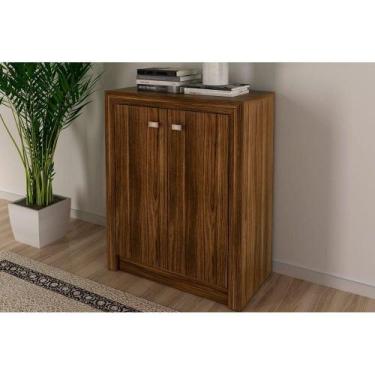 Imagem de Balcão de Escritório ME4103 c/ 2 Portas Nogal - Tecno Mobili