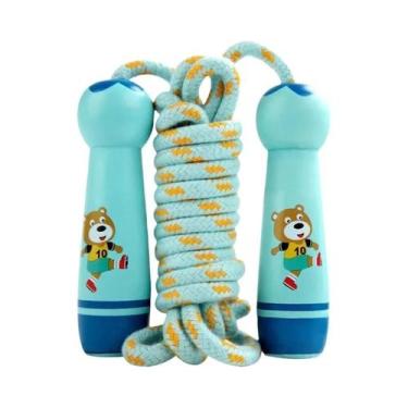 Imagem de Corda De Pular Ajustável Para Crianças Em Algodão Com Design De Desenh