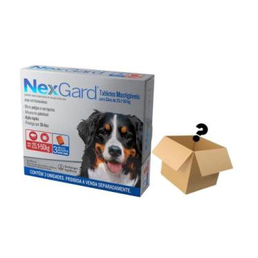 Imagem de Nexgard Antipulgas Cães 25,1 A 50KG C/3 Comprimidos + Surpresa