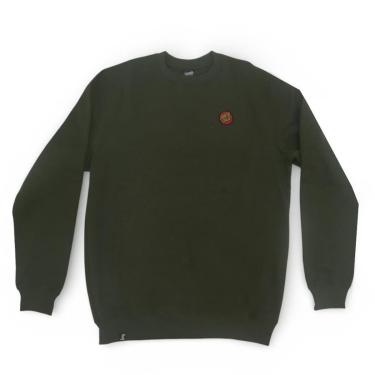Imagem de Moletom Santa Cruz Careca Screaming Classic Dot Chest Crew - Verde Militar-Masculino