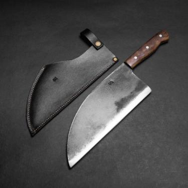 Imagem de Cutelo Chef SG 10" em Aço Carbono - Cabo de Madeira Nobre - Grife SG  