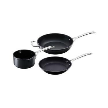 Imagem de JOGO LE CREUSET LEITEIRA 16CM FRIGIDEIRAS 24CM RASA E 26CM FUNDA EM ALUMINIO NON-STICK...