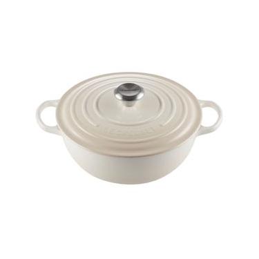Imagem de PANELA MARMITA LE CREUSET 26CM SIGNATURE FERRO ESMALTADO MERINGUE 21114267164430